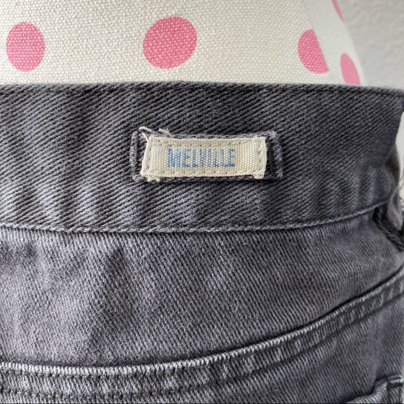 Brandy Melville Distressed Raw Black Denim Skirt - Picture 5 of 7